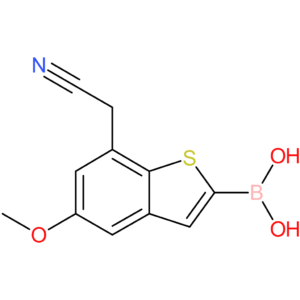 2-borono-5-methoxybenzothiophene-7-acetonitrile