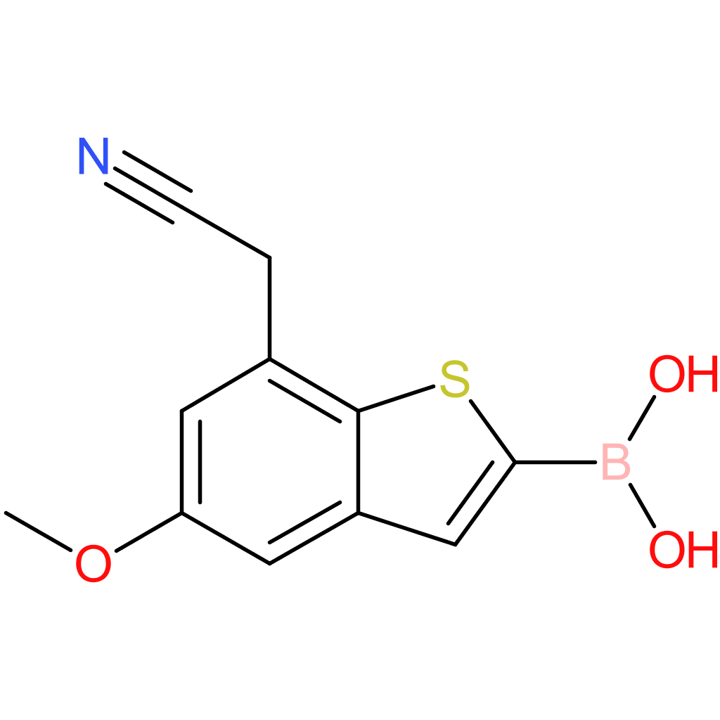 2-borono-5-methoxybenzothiophene-7-acetonitrile