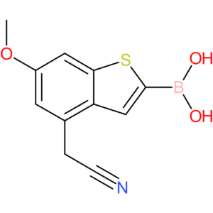 2-borono-6-methoxybenzothiophene-4-acetonitrile