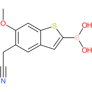 2-borono-6-methoxybenzothiophene-5-acetonitrile