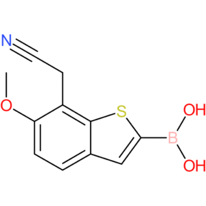 2-borono-6-methoxybenzothiophene-7-acetonitrile