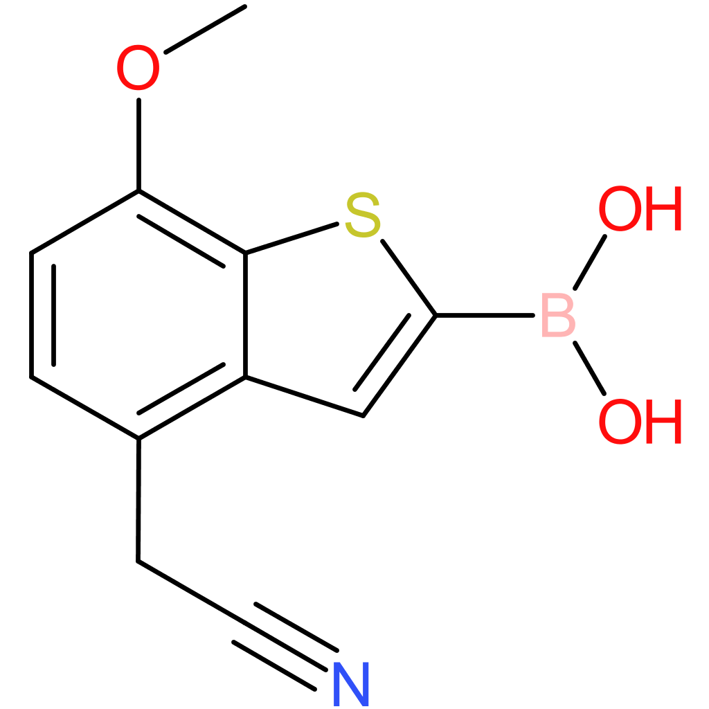 2-borono-7-methoxybenzothiophene-4-acetonitrile