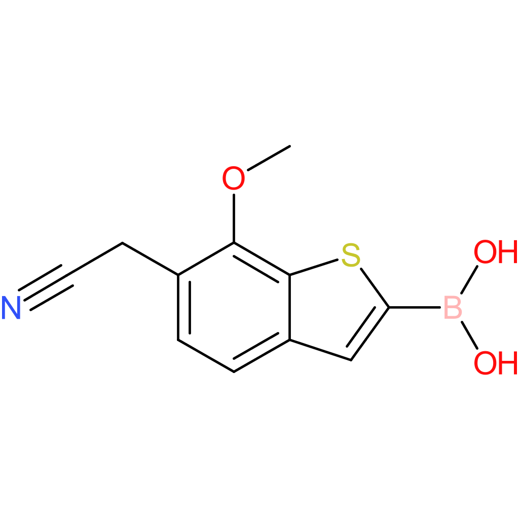 2-borono-7-methoxybenzothiophene-6-acetonitrile
