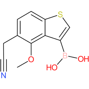 3-borono-4-methoxybenzothiophene-5-acetonitrile