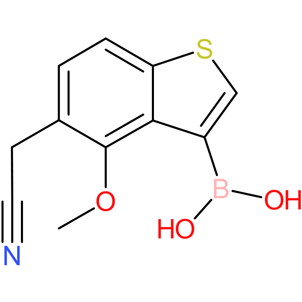 3-borono-4-methoxybenzothiophene-5-acetonitrile