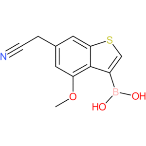 3-borono-4-methoxybenzothiophene-6-acetonitrile