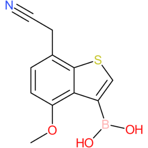 3-borono-4-methoxybenzothiophene-7-acetonitrile