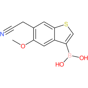 3-borono-5-methoxybenzothiophene-6-acetonitrile