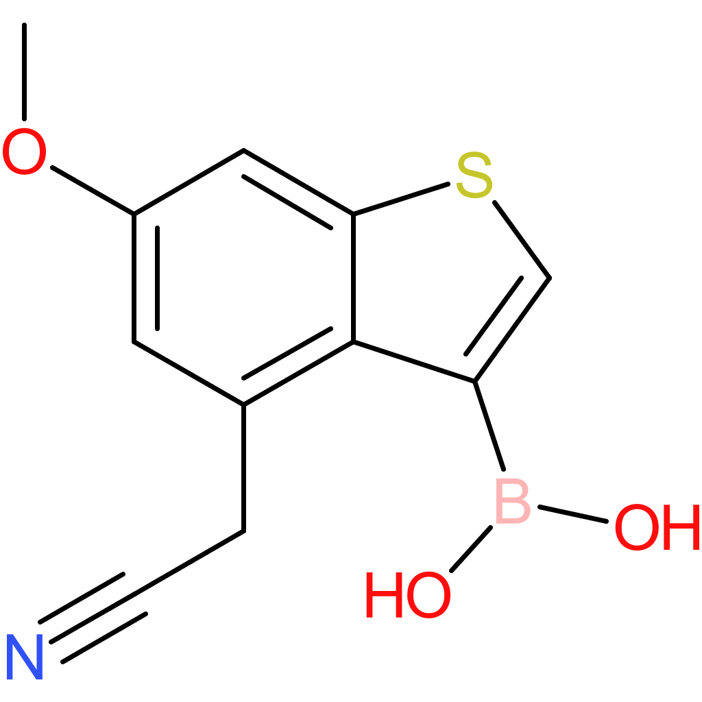 3-borono-6-methoxybenzothiophene-4-acetonitrile