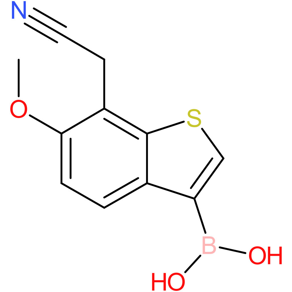 3-borono-6-methoxybenzothiophene-7-acetonitrile