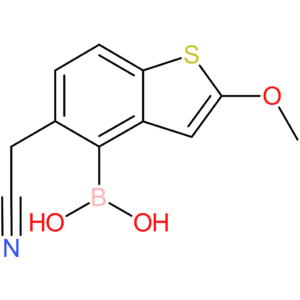 4-borono-2-methoxybenzothiophene-5-acetonitrile