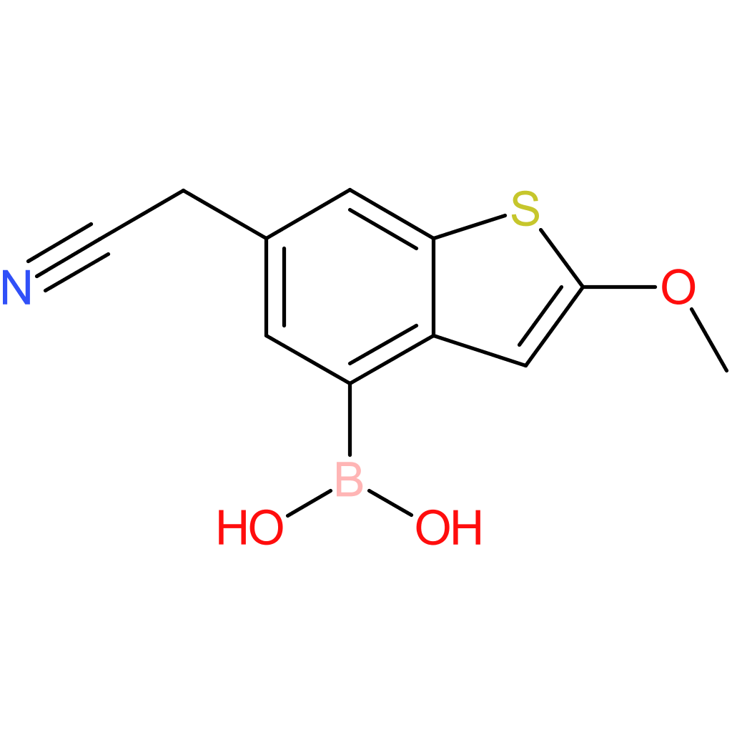 4-borono-2-methoxybenzothiophene-6-acetonitrile