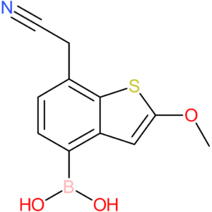 4-borono-2-methoxybenzothiophene-7-acetonitrile