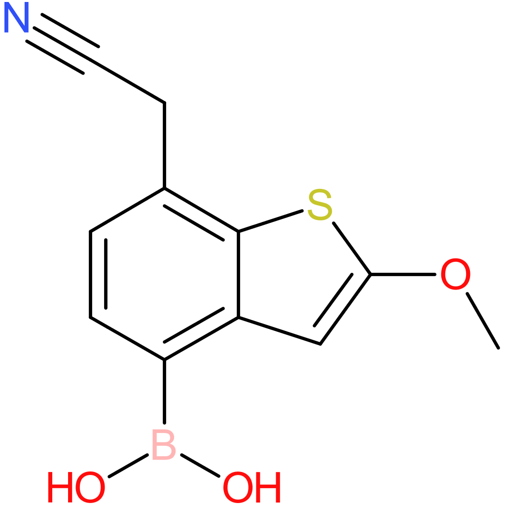 4-borono-2-methoxybenzothiophene-7-acetonitrile