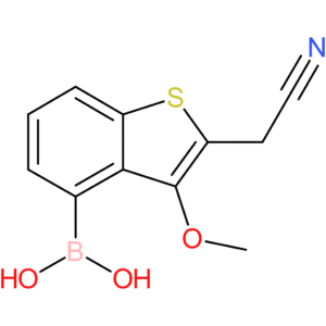 4-borono-3-methoxybenzothiophene-2-acetonitrile