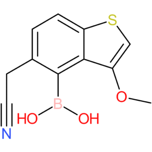 4-borono-3-methoxybenzothiophene-5-acetonitrile