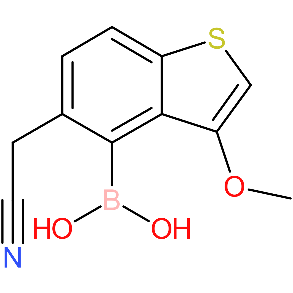 4-borono-3-methoxybenzothiophene-5-acetonitrile