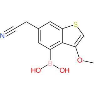 4-borono-3-methoxybenzothiophene-6-acetonitrile