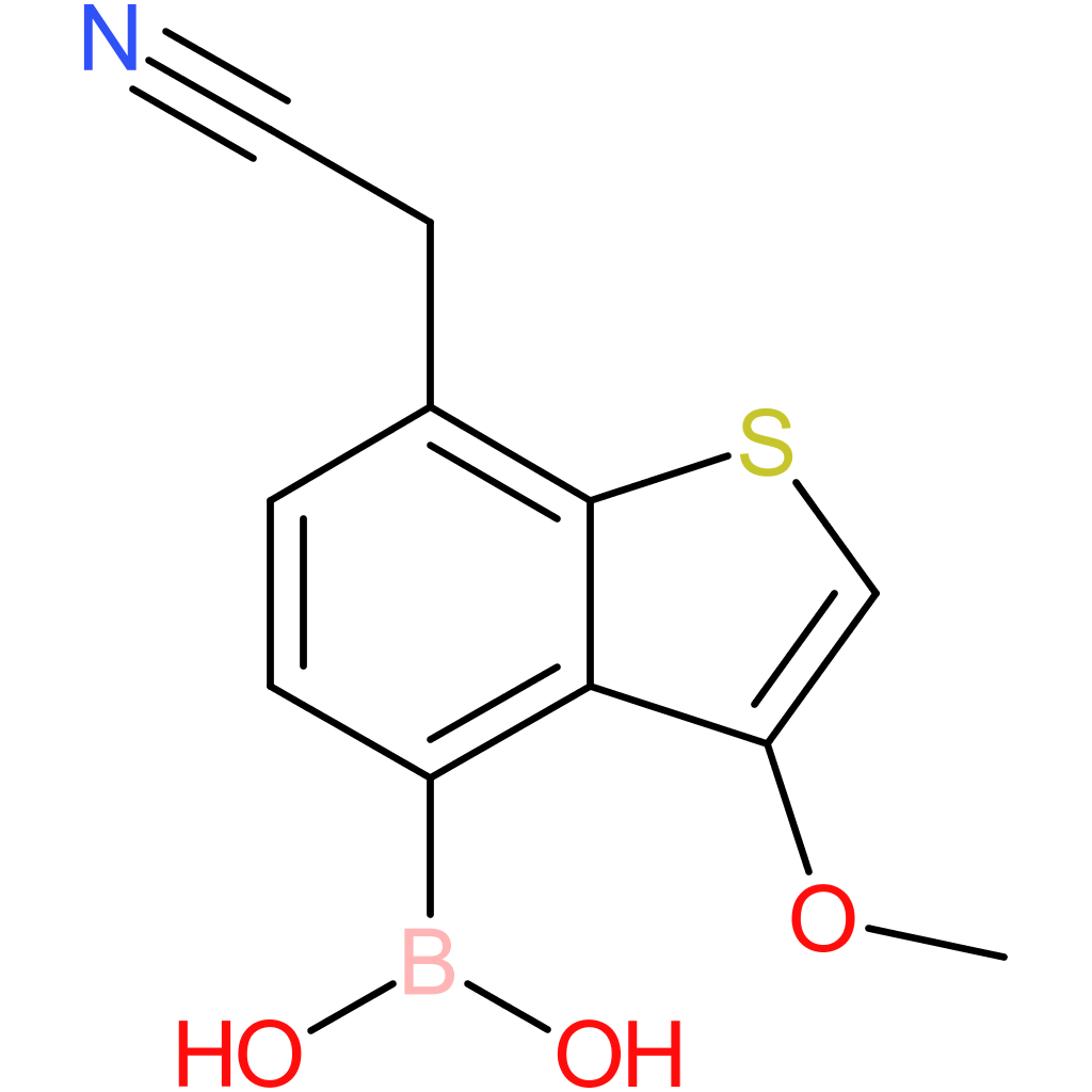 4-borono-3-methoxybenzothiophene-7-acetonitrile