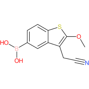 5-borono-2-methoxybenzothiophene-3-acetonitrile