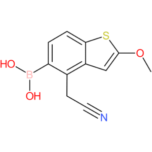 5-borono-2-methoxybenzothiophene-4-acetonitrile