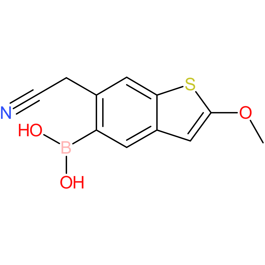 5-borono-2-methoxybenzothiophene-6-acetonitrile