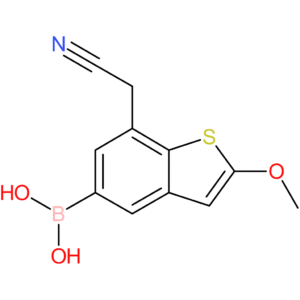 5-borono-2-methoxybenzothiophene-7-acetonitrile