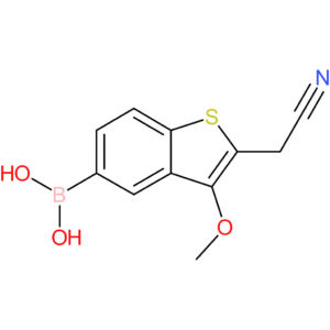 5-borono-3-methoxybenzothiophene-2-acetonitrile