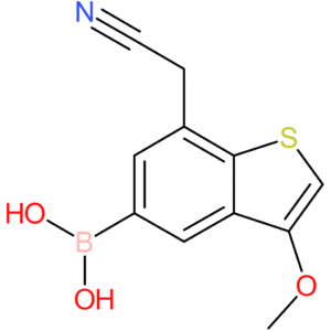 5-borono-3-methoxybenzothiophene-7-acetonitrile