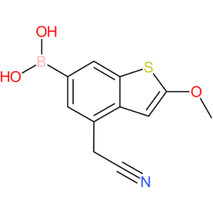 6-borono-2-methoxybenzothiophene-4-acetonitrile