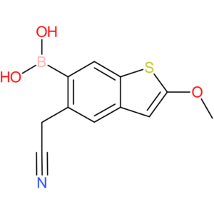 6-borono-2-methoxybenzothiophene-5-acetonitrile