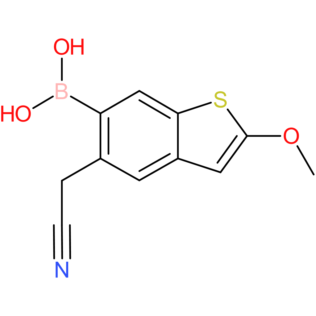 6-borono-2-methoxybenzothiophene-5-acetonitrile