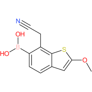 6-borono-2-methoxybenzothiophene-7-acetonitrile