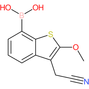 7-borono-2-methoxybenzothiophene-3-acetonitrile