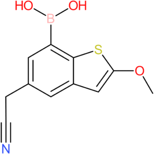 7-borono-2-methoxybenzothiophene-5-acetonitrile