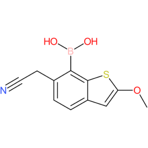 7-borono-2-methoxybenzothiophene-6-acetonitrile