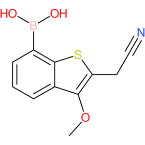 7-borono-3-methoxybenzothiophene-2-acetonitrile