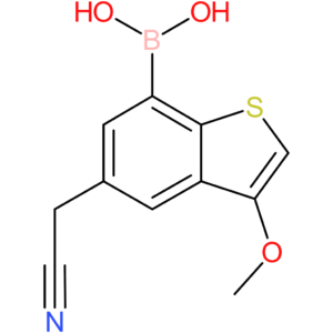 7-borono-3-methoxybenzothiophene-5-acetonitrile