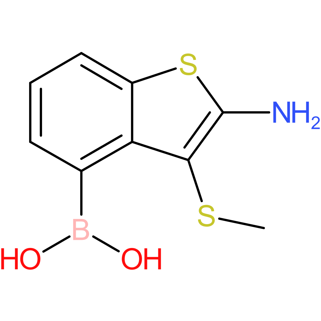 2-amino-3-(methylthio)benzothiophene-4-boronic acid