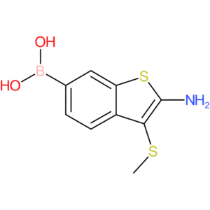 2-amino-3-(methylthio)benzothiophene-6-boronic acid