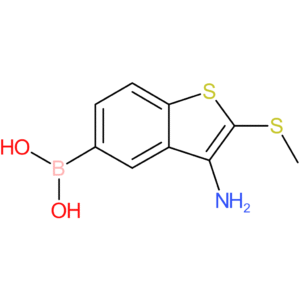 3-amino-2-(methylthio)benzothiophene-5-boronic acid