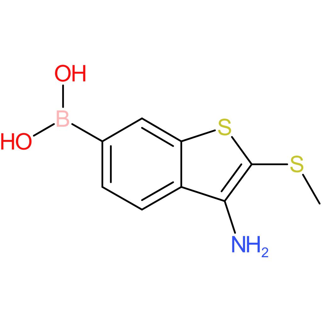 3-amino-2-(methylthio)benzothiophene-6-boronic acid