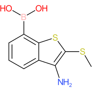 3-amino-2-(methylthio)benzothiophene-7-boronic acid