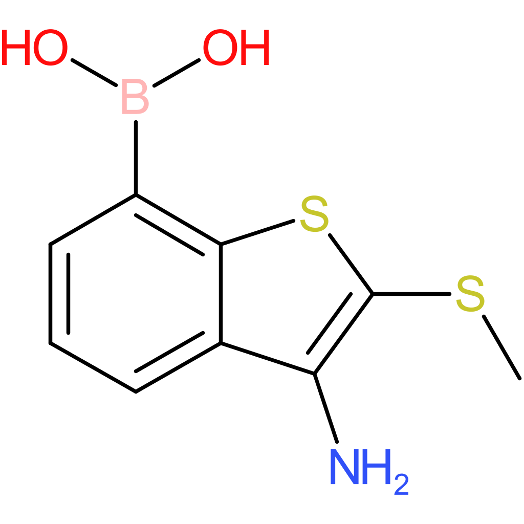 3-amino-2-(methylthio)benzothiophene-7-boronic acid