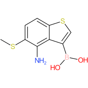 4-amino-5-(methylthio)benzothiophene-3-boronic acid