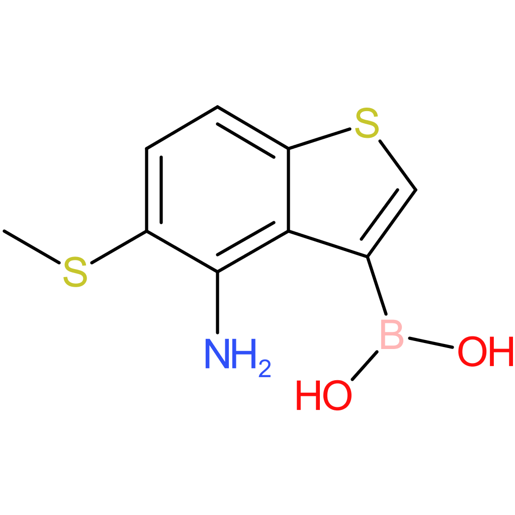 4-amino-5-(methylthio)benzothiophene-3-boronic acid