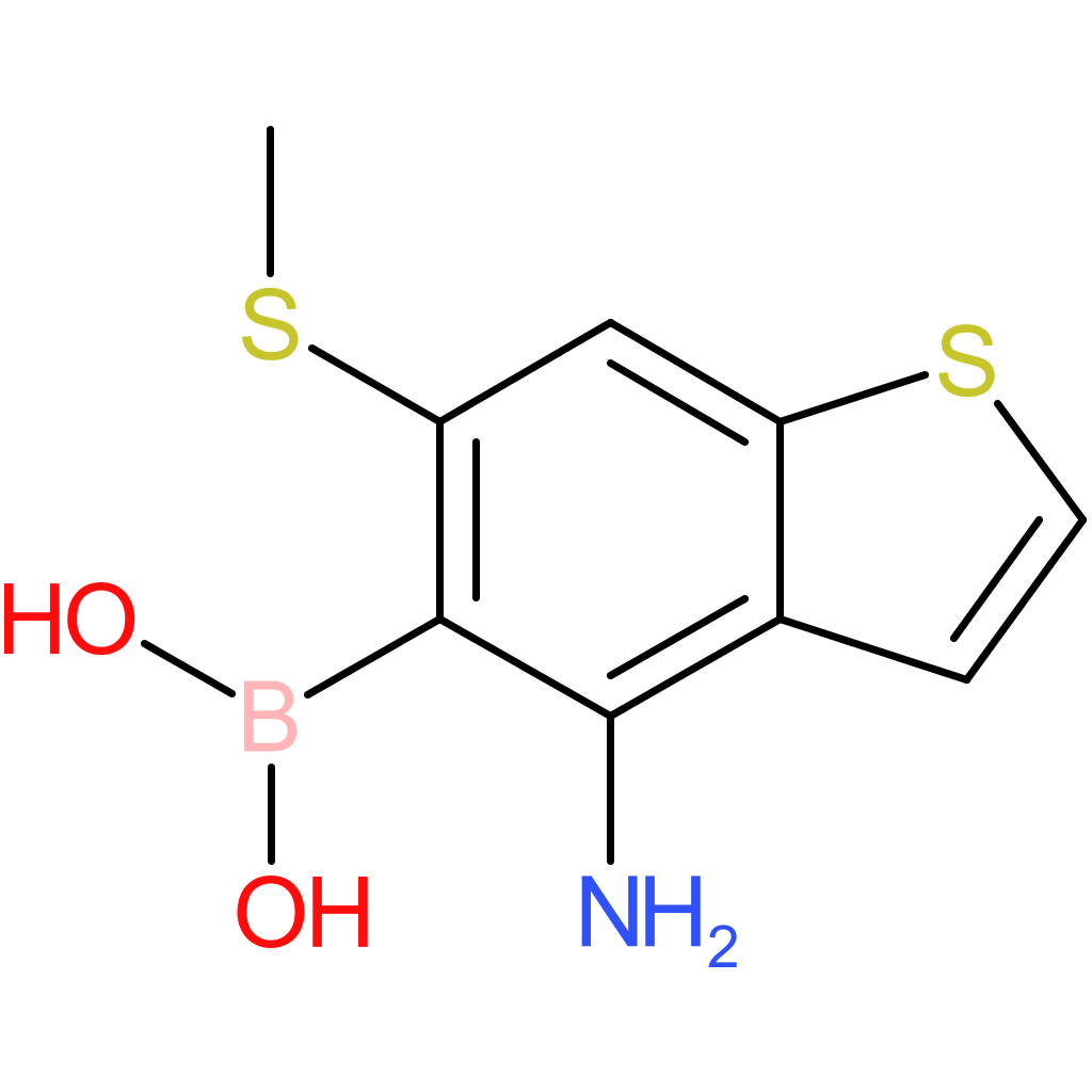 4-amino-6-(methylthio)benzothiophene-5-boronic acid