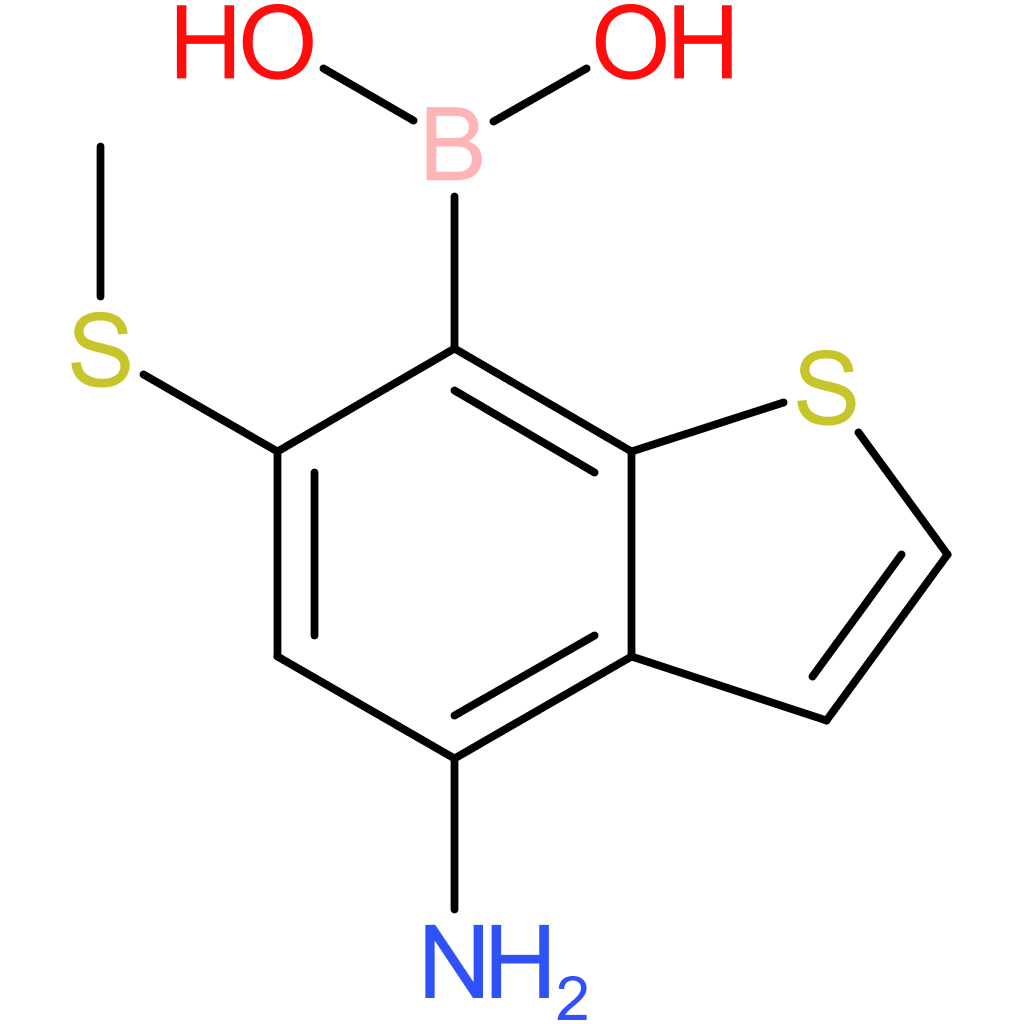 4-amino-6-(methylthio)benzothiophene-7-boronic acid