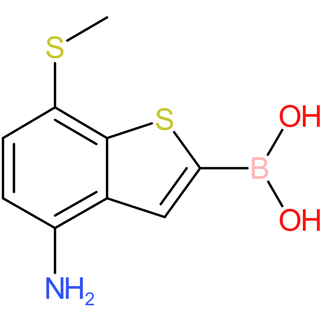 4-amino-7-(methylthio)benzothiophene-2-boronic acid