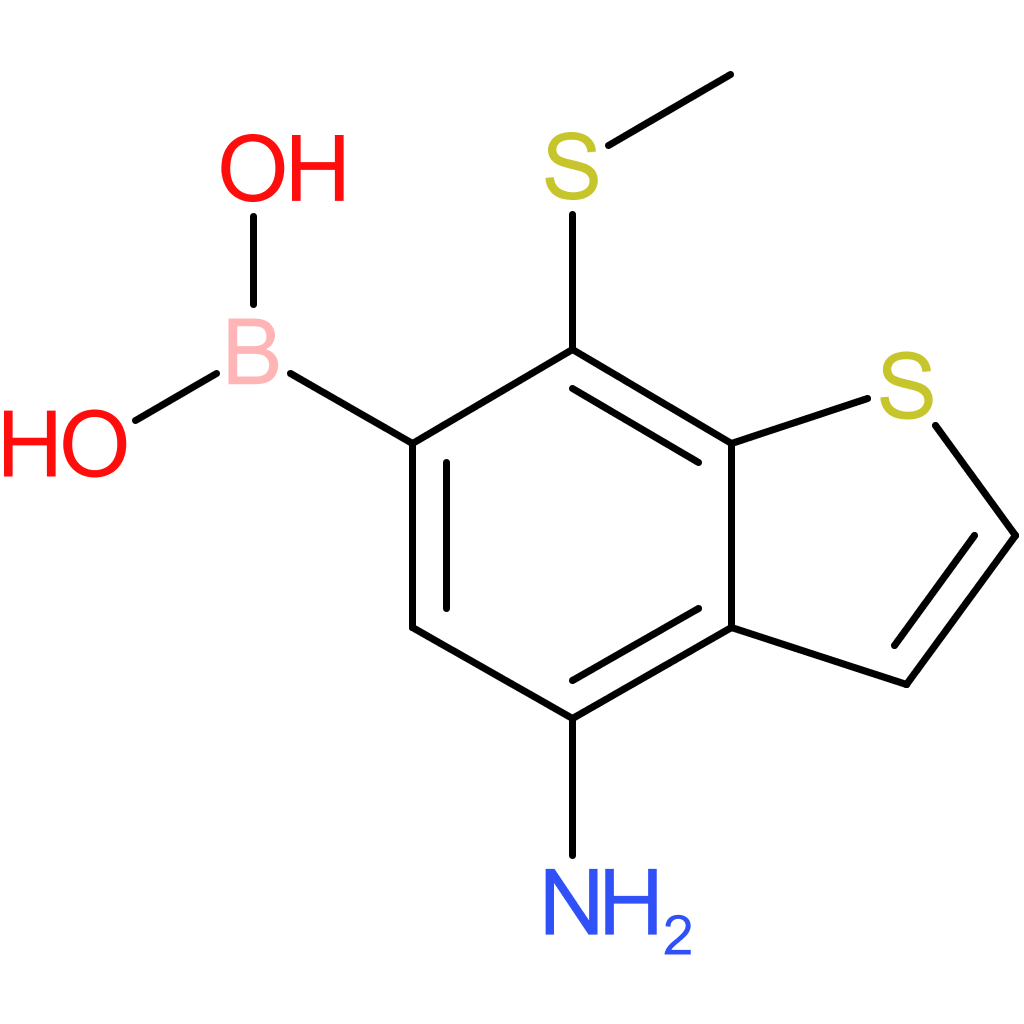 4-amino-7-(methylthio)benzothiophene-6-boronic acid